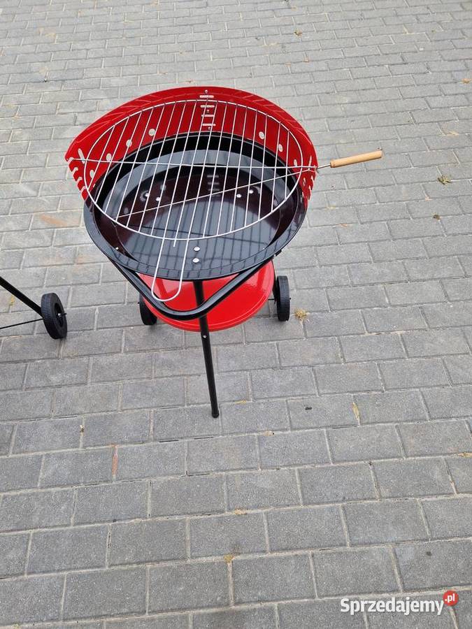 GRILL WĘGLOWY OKRĄGŁY RUCHOMY śr 44 wy73 wielkopolskie Głogowa sprzedam