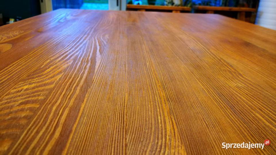 Ława drewniana postarzana stolik kawowy stół 100cm Meble Radków
