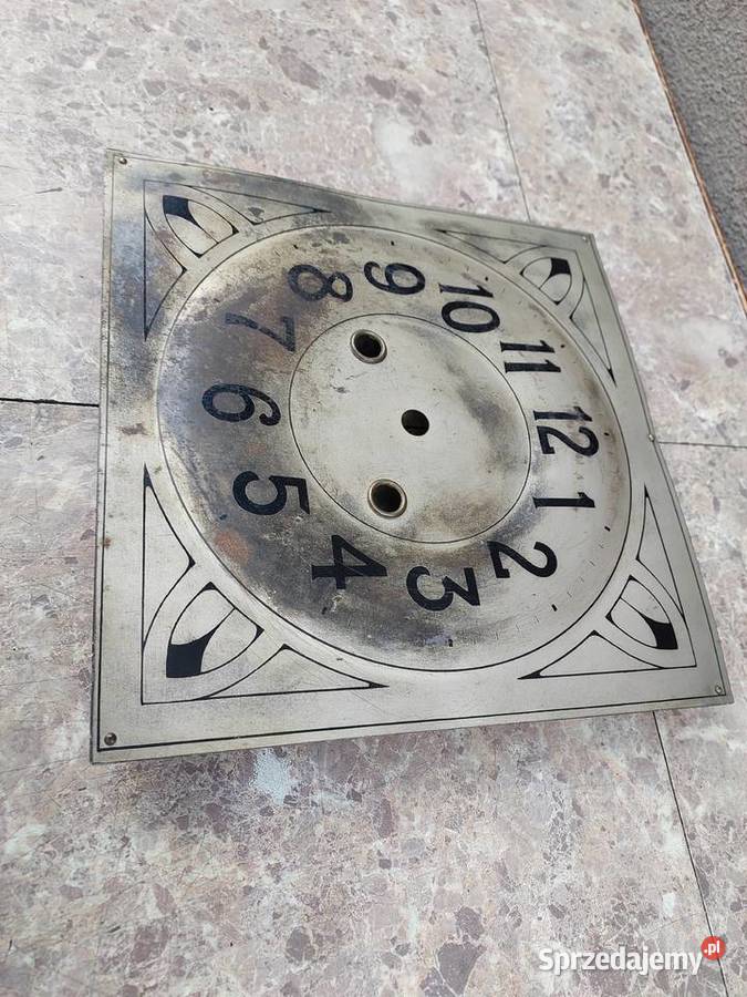 T122 Tarcza starego zegara ściennego GB Becker Tczew