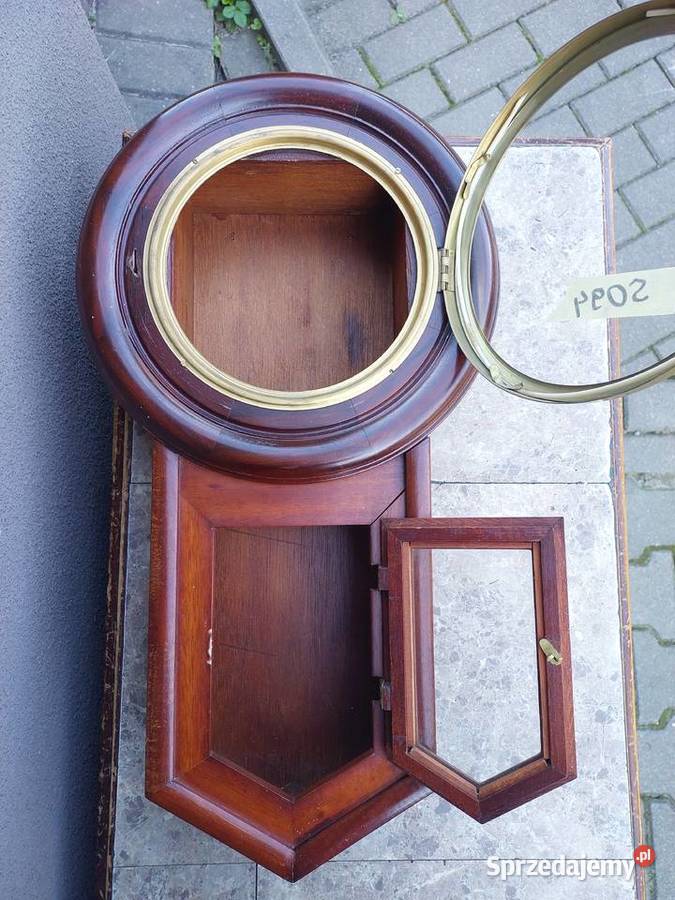 S094 Skrzynia obudowa starego zegara brązowy Tczew sprzedam