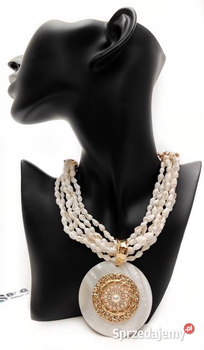Naszyjnik Muszelkowy Kolia Boho Masa Perłowa Warszawa sprzedam