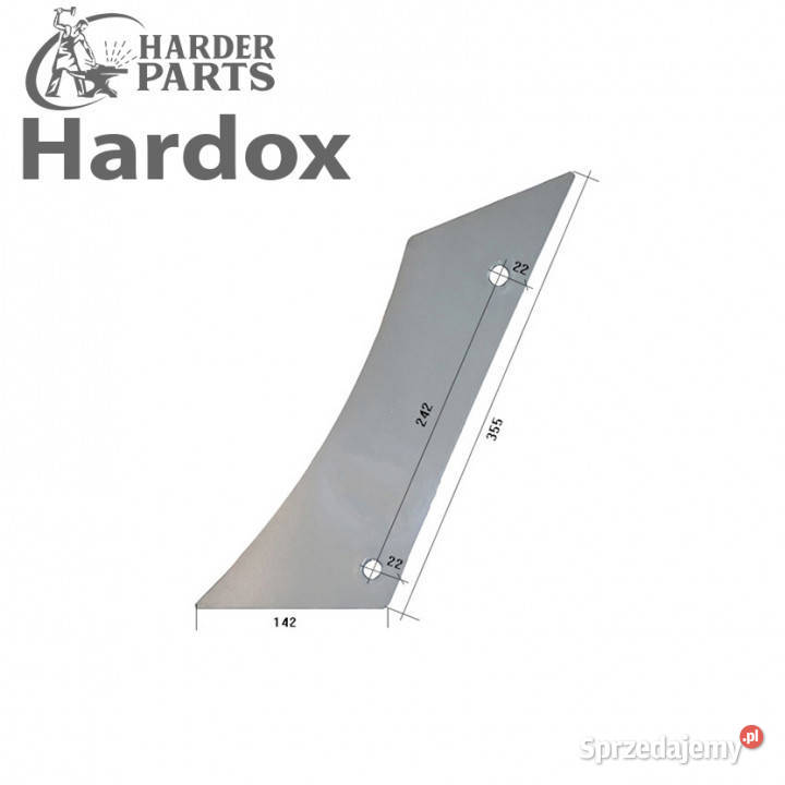 Pierś HARDOX 173427L części do pługa GREGOIRE Części zamienne podlaskie Suwałki