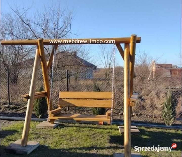 huśtawka ogrodowa meble ogrodowe drewniane Tokarnia sprzedam