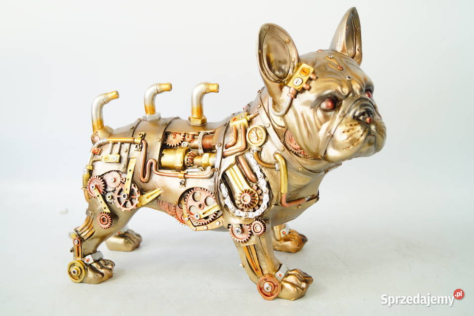 PIES MECHANICZNY BULDOG rzeźba steampunk Antyki Gizałki