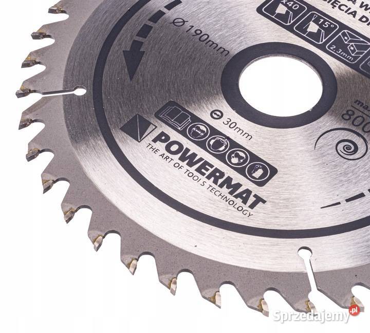 Tarcza WIDIOWA Do Drewna Piły Piła 190 x 30 mm Katowice