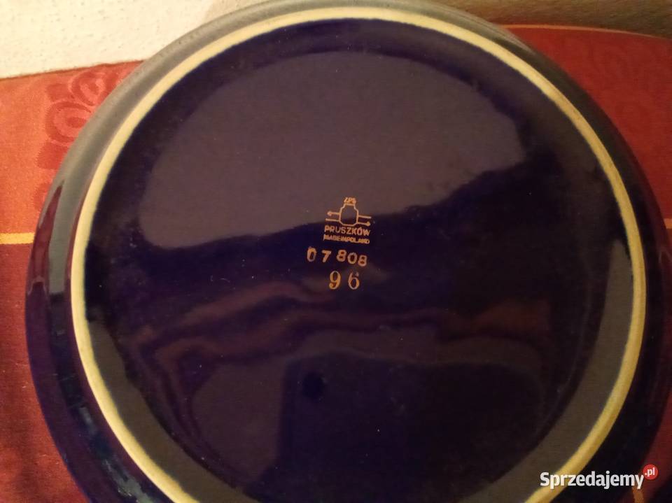 Miski waza na zupę porcelit Pruszków granatowe w Warszawa