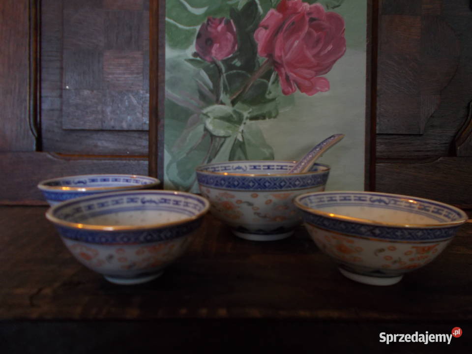 Porcelanowe Chińskie MiseczkiZłoty Szczecin