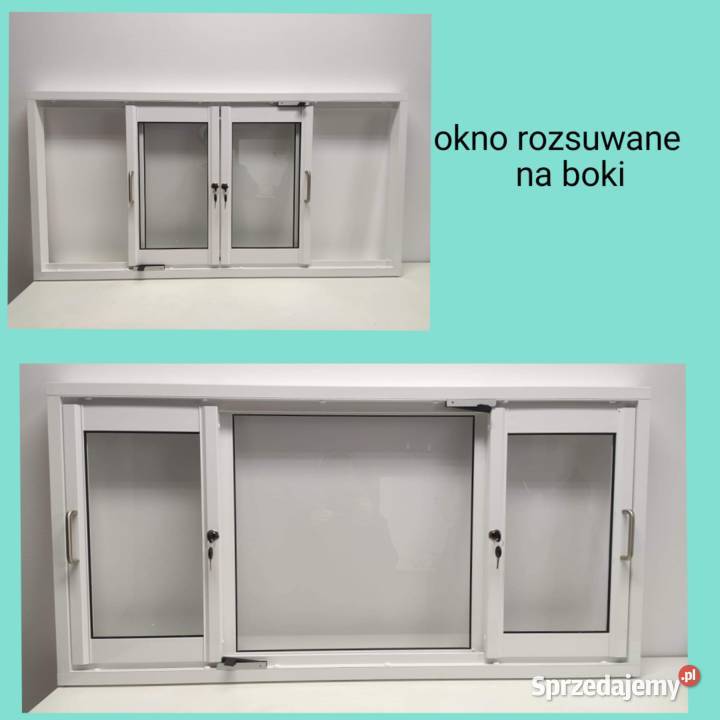 Okno przesuwane w bok do kontenera przyczepy inny materiał małopolskie Kraków