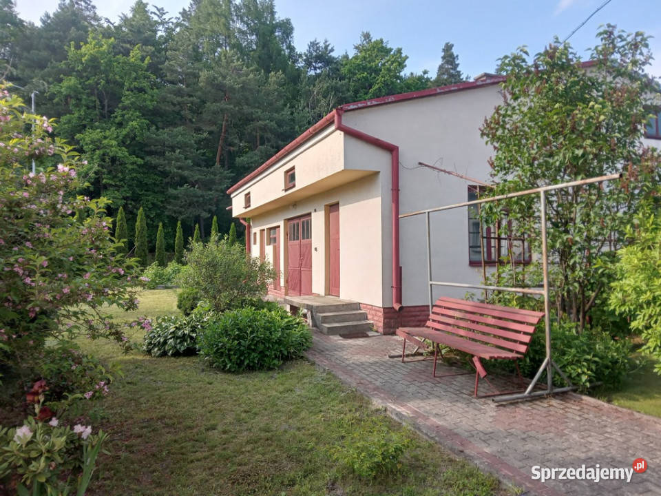 Dom z budynkiem gospodarczym lesie Tomaszów Lubelski