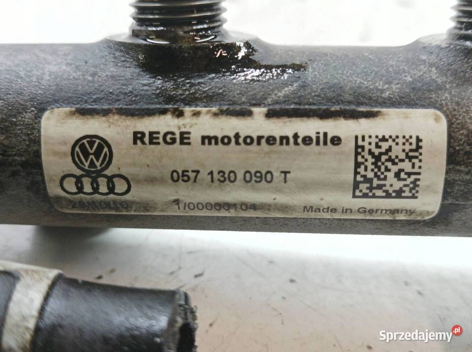LISTWA WTRYSKOWA 057130090T 057130764AB 42 TDI Rok produkcji 2010 Listwy wtryskowe