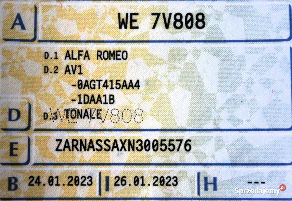 Alfa Romeo Tonale SalonPL FV23 ElKlapa Sokołów sprzedam