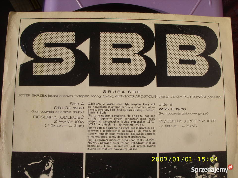 Rock LP SBB 3 plyty winylowe rock