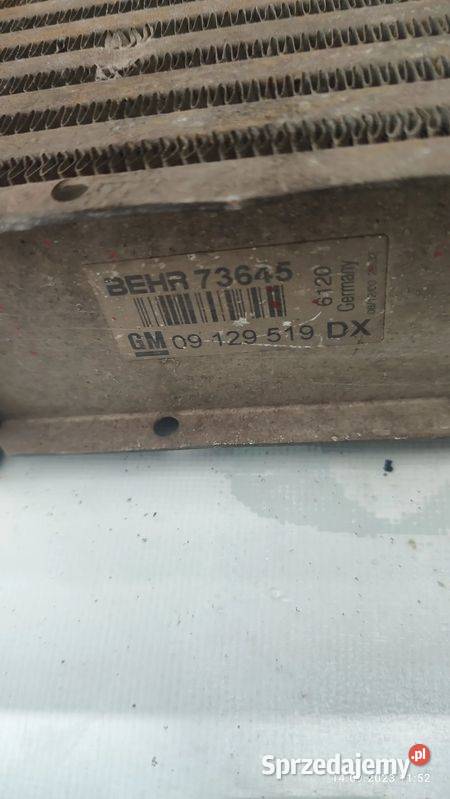 CHŁODNICA INTERCOOLER OPEL ASTRA 2 G 17 DI osobowe Włoszczowa