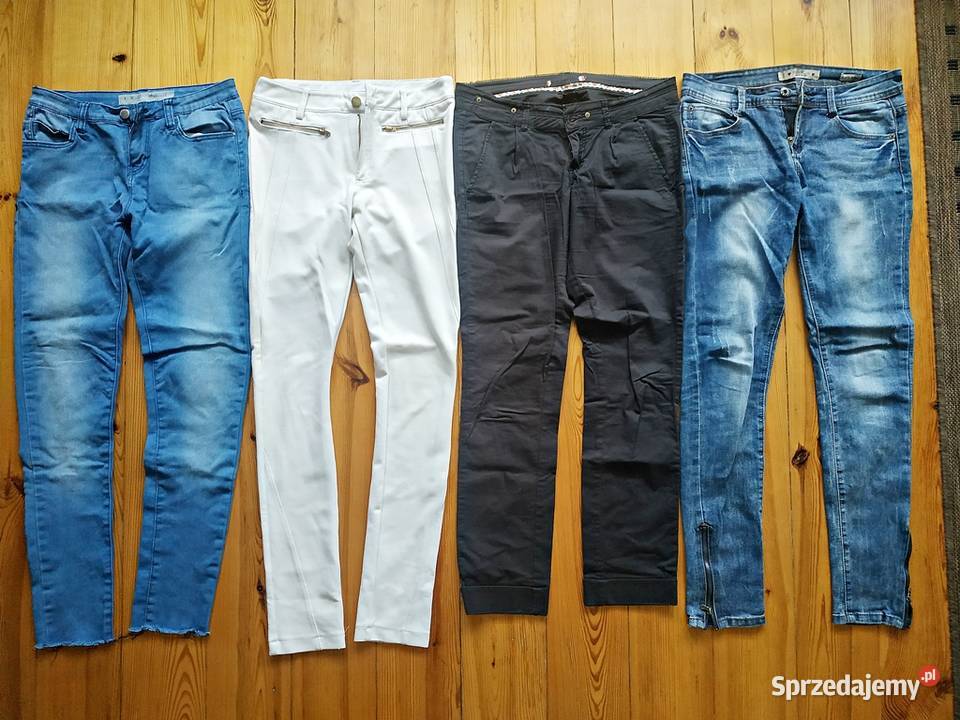 Spodnie jeansowe 36 damskie 20par2koszule Konin