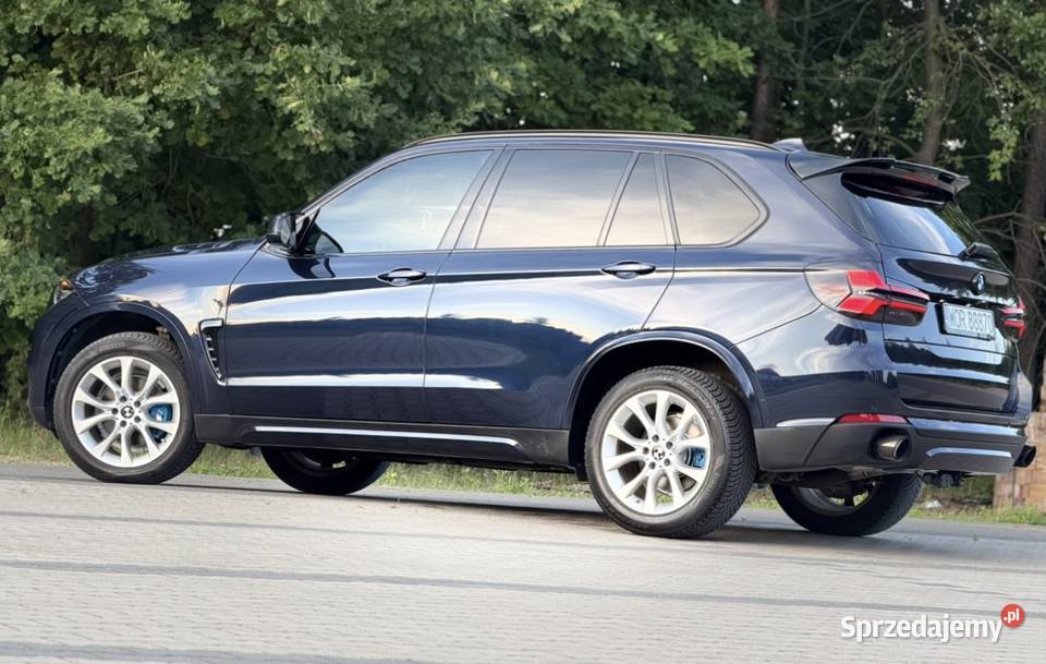 BMW X5 F15 30d 2015r Imperial Blue Bogate Ostrów Mazowiecka