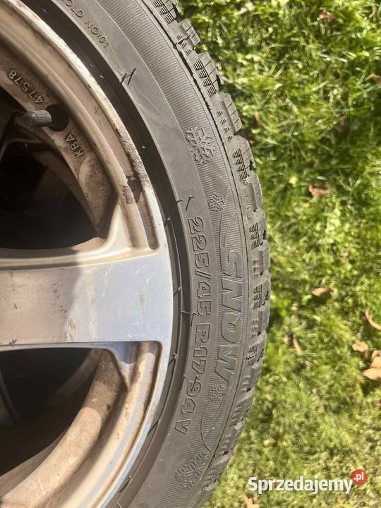 Opony zimowe Riken 22545 R17 felgi aluminiowe Samochodowe Kierlikówka