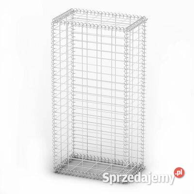 vidaXL Kosz gabionowy z pokrywami drut