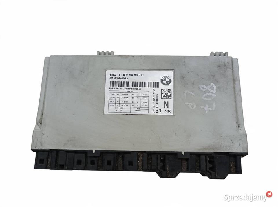 MODUŁ FOTELA 9248566 Bmw Seria 5 VI 2010 F071011 Komputery