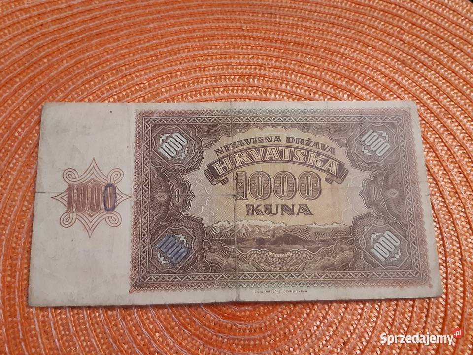 banknot Chorwacji z 1941r Łomża