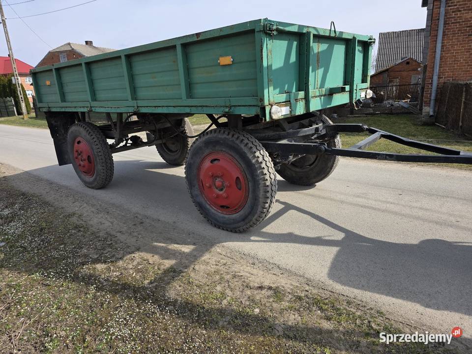 Przyczepa rolnicza dwuosiowa sztywna nieuszkodzony Samborzec