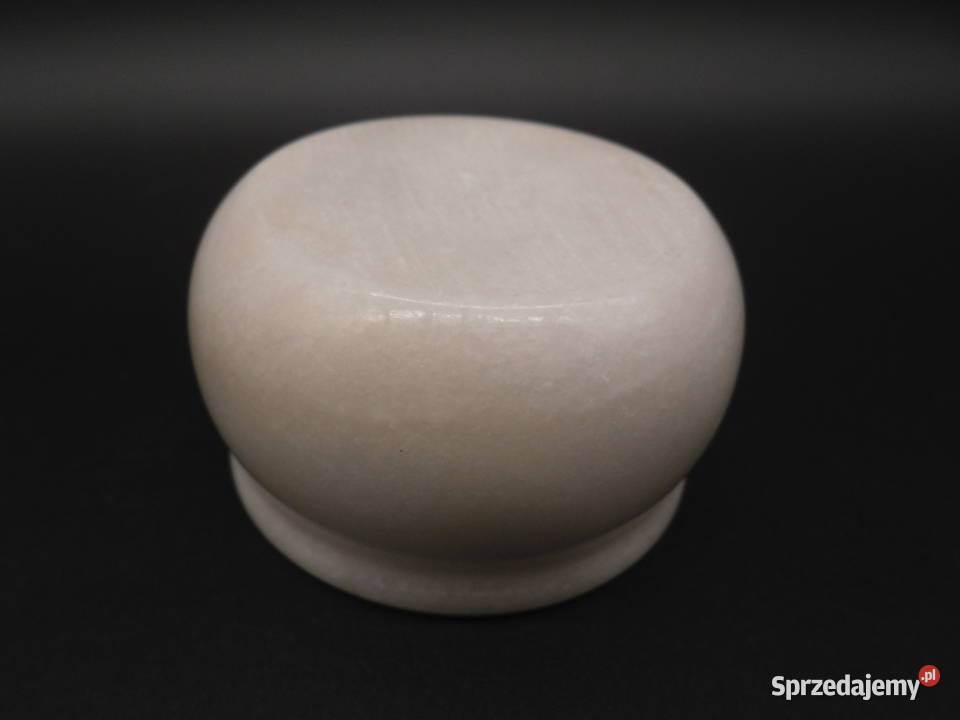 Świecznik z kamienia naturalny marmuralabaster wielkopolskie Raszków