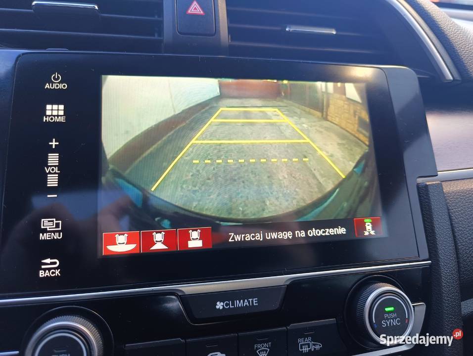 Honda Civic 16D 120 Sedan 2019r Prestige Skóra elektryczne lusterka Trzcianka