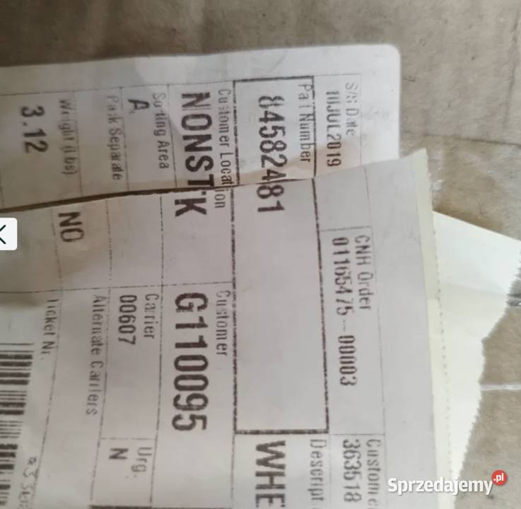 Koło luźne 84582481 case holland kombajn cr cx Łowicz