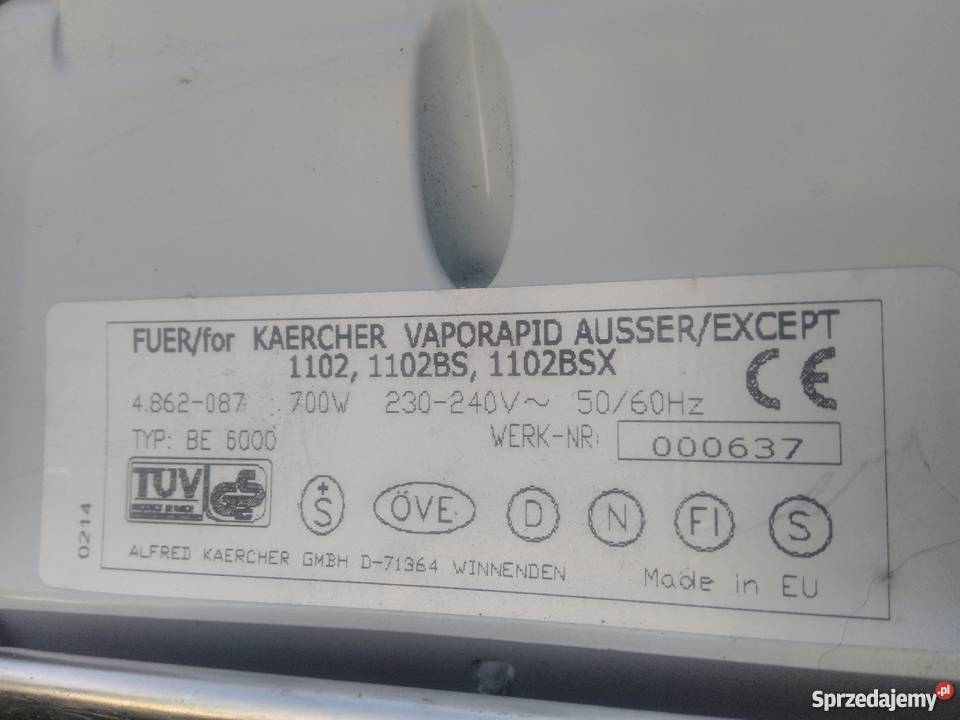 Zelazko przemysłowe firmy Karcher