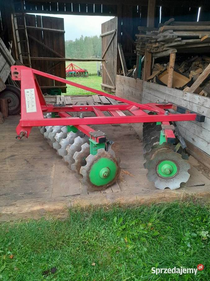 Brona talerzowa zadbana sprawna gruby materiał nieuszkodzony Łagów