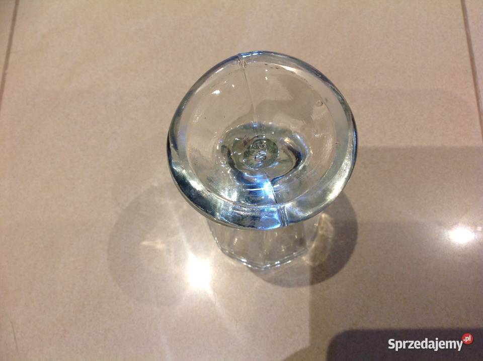 Stary Kieliszek Karczmiak Grube Szkło Porcelana i szkło lubuskie Nowa Sól