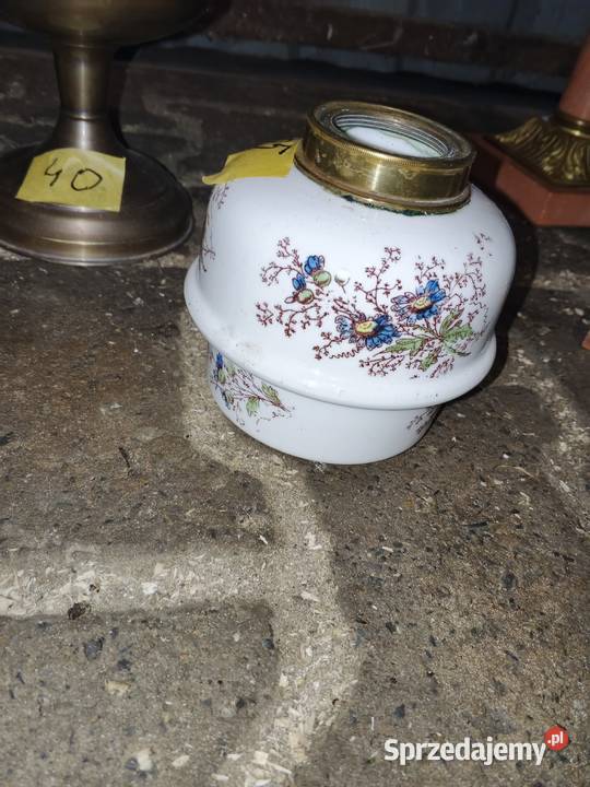 lampy naftowe porcelana Fałków