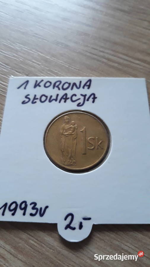 1 Korona Słowacja 1993 r Konin