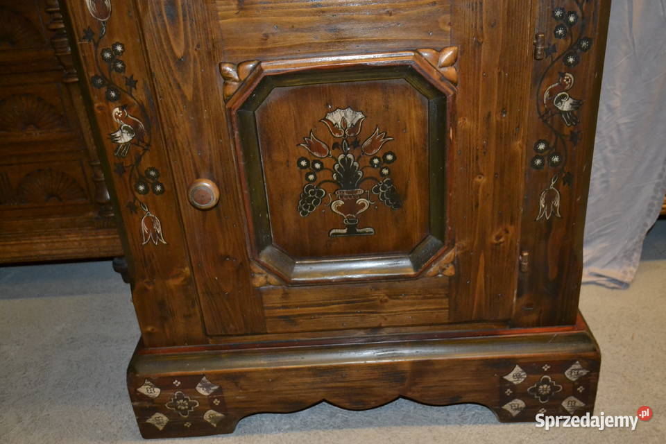 szafka z lustrem ręcznie malowana śląskie Będzin sprzedam