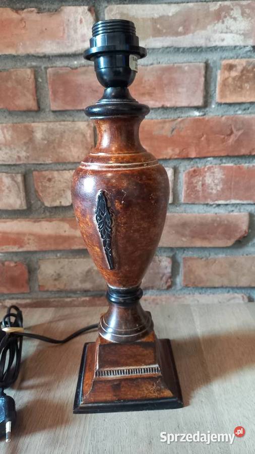 Lampka metalowa ciężka Stołowa Gabinetowa Nocna Gawroniec