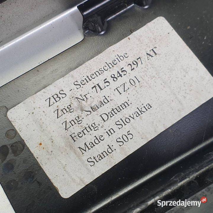 SZYBA DRZWI LEWY TYŁ PORSCHE CAYENNE S 45 osobowe kujawsko-pomorskie Lipno sprzedam