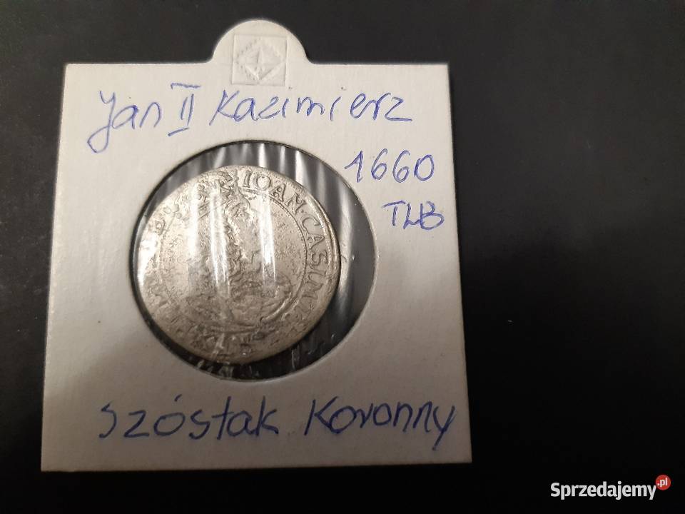 moneta srebrna Jana II Kazimierza z 1660r