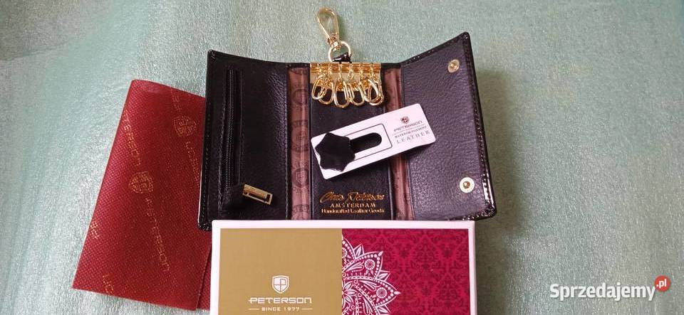 Skórzane etui na klucze ze schowkami Zielona Góra