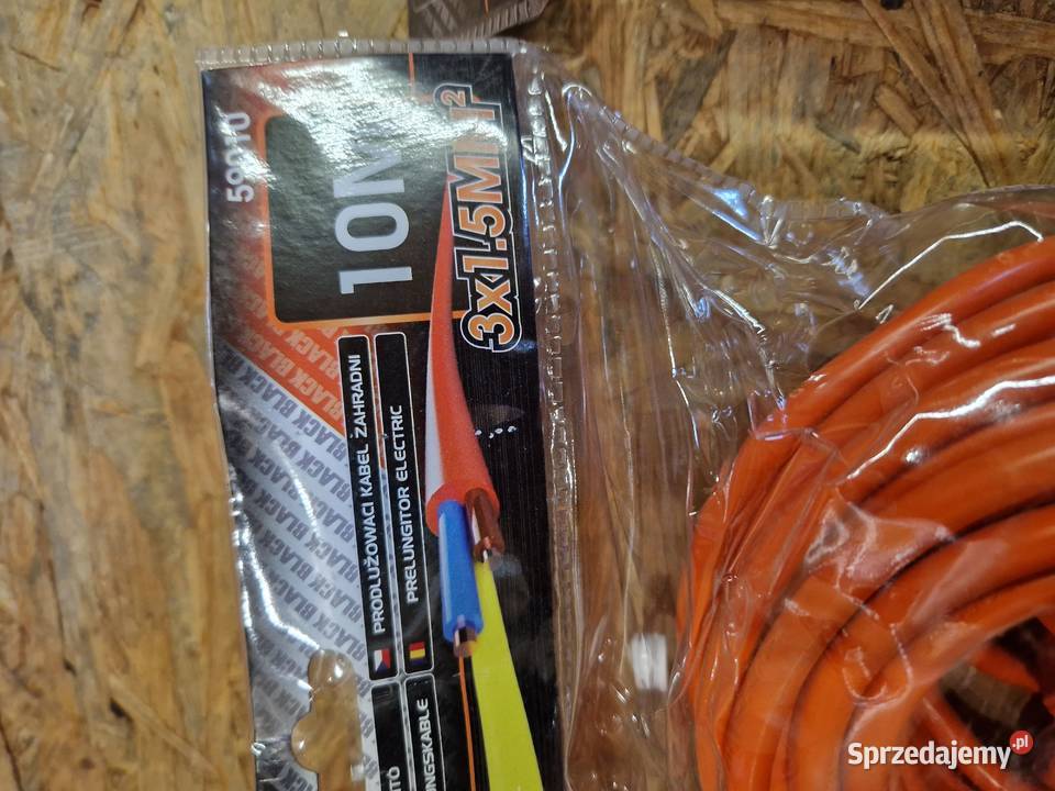 PRZEDŁUŻACZ ELEKTRYCZNY BLACK 10M 3X15MM IP20