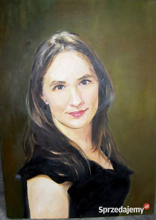 Portret olejny ręcznie wykonany na płótnie kujawsko-pomorskie Toruń