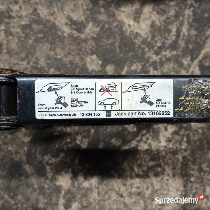 Lewarek Opel podnosnik zestaw w kolo zapasowe sprzedam