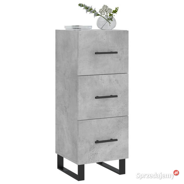 Szafka szarość betonu 345x34x90 materiał mazowieckie Warszawa