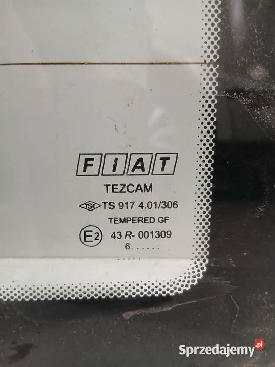 Szyba Tylna Fiat Doblo 01 Oryginał Bralin