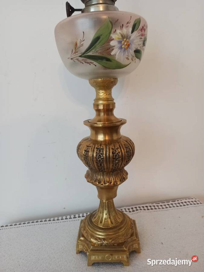 Lampa naftowa mosiądz FRancja