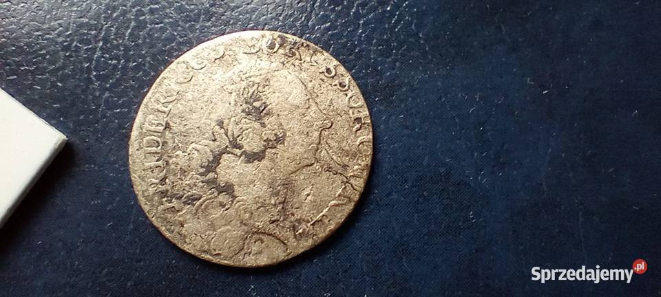 Stare monety 112 talara 1766 E Niemcy srebro Lesko