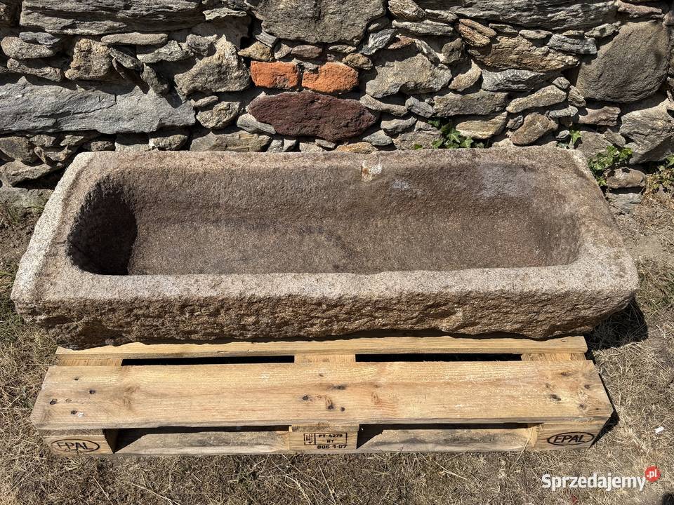 STARE KORYTO KAMIENNE GRANIT 126 DONICA KWIETNIK