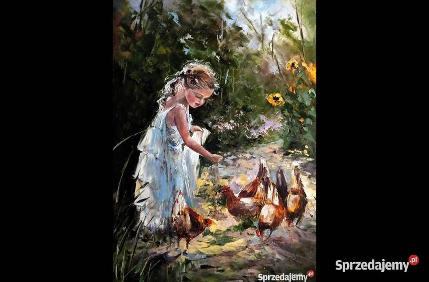 Kowalik Kurki II obraz olejny 30x40 Warszawa sprzedam