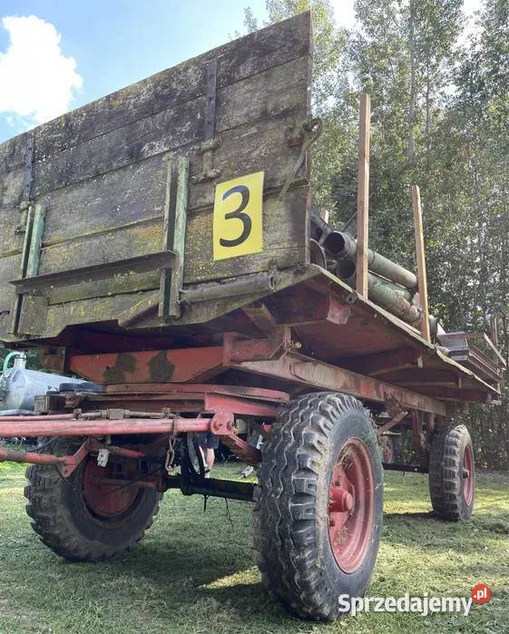 Przyczepa wywrotka 3stronna 6T DO REMONTU z uszkodzony Janów
