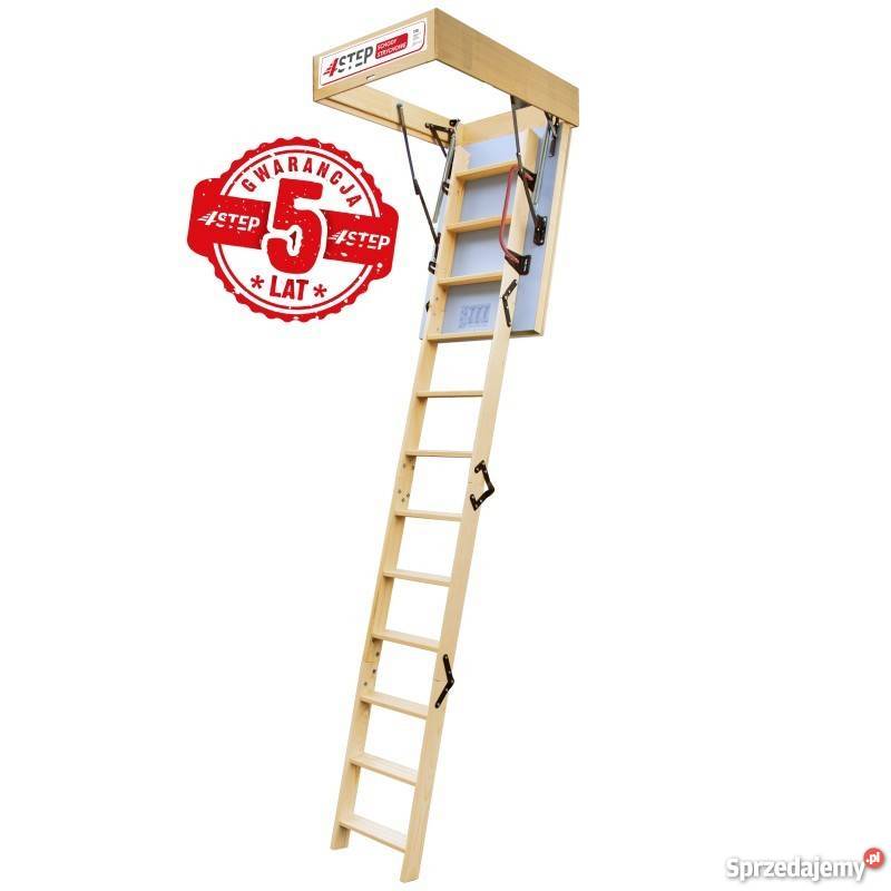 Schody strychowe TERMO 120X60 3segmentowe wewnętrzne warmińsko-mazurskie Iława