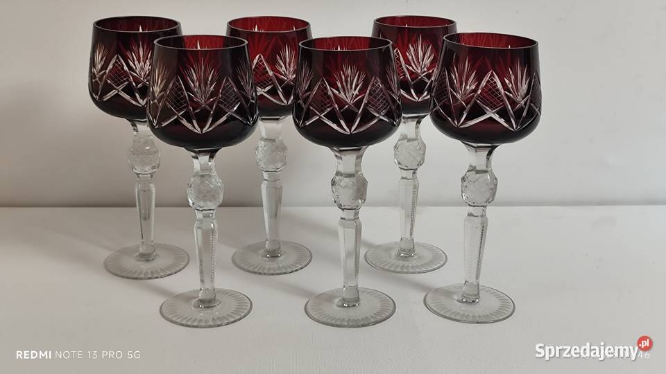 Kieliszki Kryształowe Ramery Wiązów sprzedam