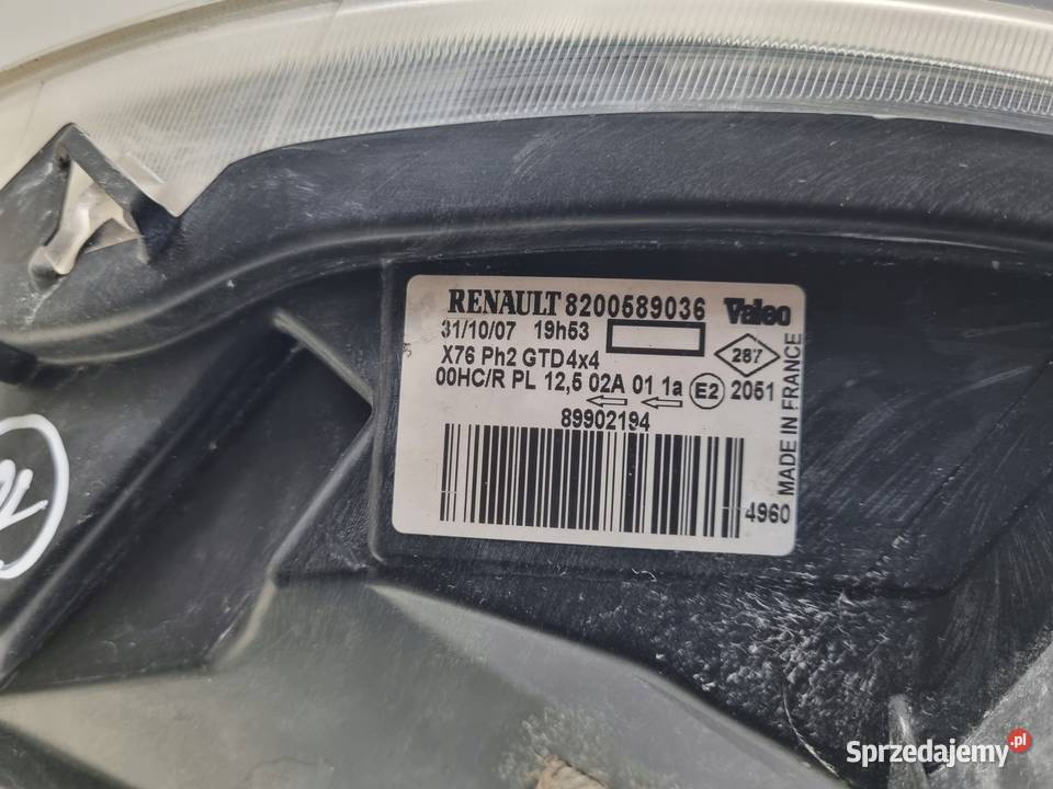 LAMPA LEWA Renault Kangoo I LIFT 4x4 PRZEDNIA osobowe